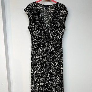 Chaps Black & White Dress